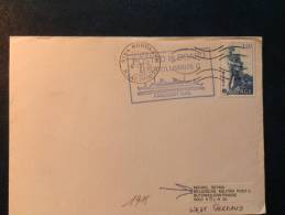 A1915     LETTER TO GERMANY   1983 SEA POST - Cartas & Documentos