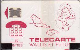 WALLIS & FUTUNA - Cartes Des Iles, First Issue 80 Unites(rouge), Chip SC5, CN : 32820, 07/91, Mint - Wallis Und Futuna