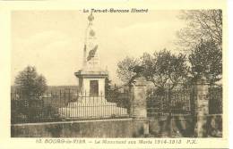 82 CPA Bourg De Visa Monument Aux Morts 1914 1918 - Bourg De Visa