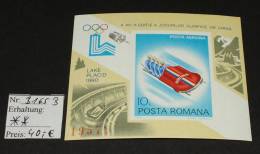 Posta Romana    Olympia Lace Placid  1980   B165 B Geschnitten  ** MNH Postfrisch #2948 - Winter 1980: Lake Placid