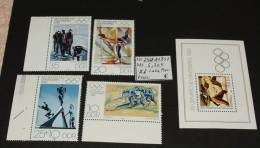 DDR  Olympia Lace Placid 1980   2478-81  B57  ** MNH Postfrisch #2965 - Winter 1980: Lake Placid