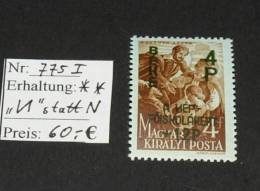 Magyar Posta  775 I   "N" Verdreht   ** MNH Postfrisch #2977 - Variedades Y Curiosidades