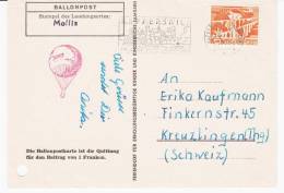 Switzerland 1958, Airmail Card By Ballon "KNIE" - Briefe U. Dokumente