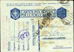 FRANCHIGIA WWII POSTA MILITARE 152 1941 FALTICENI ROMANIA RARA - Military Mail (PM)