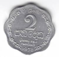 @Y@    Sri Lanka / Ceylon  2 Cents 1978  (C69) - Sri Lanka (Ceylon)