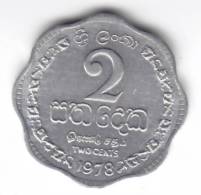 @Y@    Sri Lanka / Ceylon  2 Cents 1978  (C69) - Sri Lanka