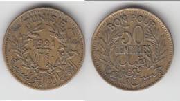 ****  TUNISIE - TUNISIA - 50 CENTIMES 1921 **** EN ACHAT IMMEDIAT !!! - Tunesien