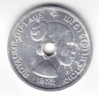 @Y@    Laos  10 Cent 1952 UNC   (C77) - Laos