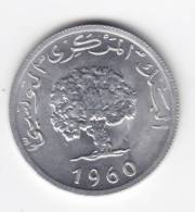 @Y@    Tunesië  5  Millim  1960      (C39) - Tunisie