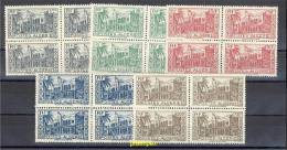 ALGERIA 1944 COMPLETE SET IN NEVER HINGED BLOCKS OF 4 **! - Unused Stamps