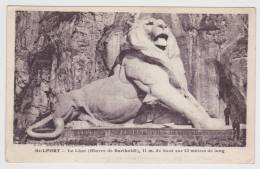 (RECTO / VERSO) BELFORT EN 1916 - LE LION - BEAU CACHET DU TRESOR DES POSTES 42 AU VERSO - Belfort – Le Lion