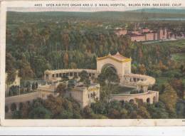 BR44404 Open Aur Pipe Organ Andu S Naval Hospital Balboa Park San Diego      2  Scans - San Diego