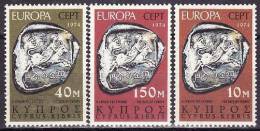 Chypre - 1974 - Yv.no. 401/3,  Neufs** - 1974