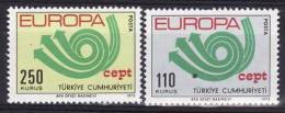 C528 - Turquie 1973 - Yv.no. 2050/1  Neufs** - Unused Stamps