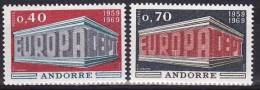 Andorre Francais - 1969 - Yv.no. 194/5,  Neufs** - 1969