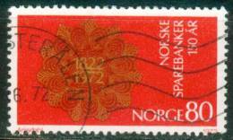 Norwegen  1972  150 Jahre Sparkassen  (1 Gest. (used))  Mi: 635 (0,30 EUR) - Gebraucht