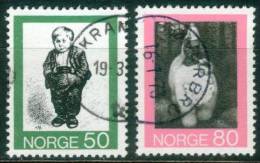 Norwegen  1972  Volksmärchen II  (2 Gest. (used))  Mi: 652, 654 (0,50 EUR) - Usati