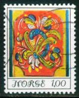 Norwegen  1974  Volkskunst - Rosenmalerei  (1 Gest. (used))  Mi: 694 (0,60 EUR) - Used Stamps