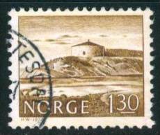 Norwegen  1977  Freimarken - Bauwerke (Zitadelle)  (1 Gest. (used))  Mi: 740 (0,20 EUR) - Gebraucht