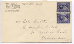 South Africa  Suid Afrika FDC Silver Wedding 25-4-1948 (the Cover Has Been Bended) - FDC