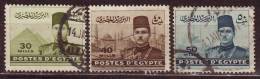 EGYPTE - 1939 - YT N°213A  /  215  -  Oblitérés - N° 214 Petit Clair - Usados