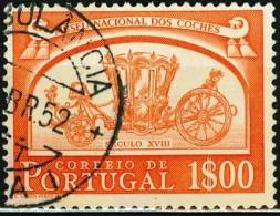 PORTOGALLO, PORTUGAL, MUSEO NAZIONALE CARROZZE, 1952, FRANCOBOLLO USATO, Scott 743, YT  756, Afi 745 - Used Stamps