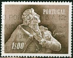 PORTOGALLO, PORTUGAL, ALMEIDA GARRETT, 1957, FRANCOBOLLO USATO, Scott 824, YT 837, Afi 827 - Gebraucht