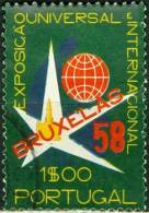 PORTOGALLO, PORTUGAL, ESPOSIZIONE UNIVERSALE BRUXELLES, 1958, FRANCOBOLLO USATO, Scott 830, YT 843, Afi 833 - Used Stamps