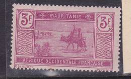 MAURITANIE N° 61 3F LILAS ROSE LUXE SANS CHARNIERE - Autres & Non Classés