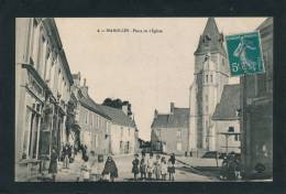 MAROLLES LES BRAULTS - Place De L'Eglise (animation) - Marolles-les-Braults