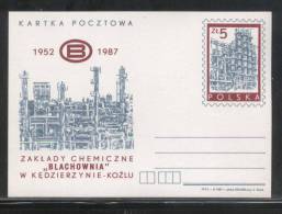 POLAND PC 1987 35 YEARS OF BLACHOWNIA CHEMICAL PLANT KEDZIERZYN KOZLE MINT FACTORY INDUSTRY - Chemistry