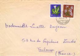 Lettre De Geneve  Nations Unies Avec N°YT  671 Et 672 - Lettres & Documents