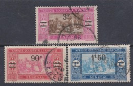 Sénégal  N° 96 + 98 / 99 O Timbres Surchargés : Les 3 Valeurs  Oblitérations Faibles à Assez Belles SinonTB - Used Stamps