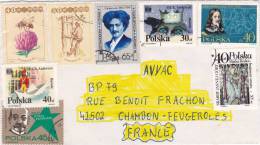 LETTRE  POLOGNE 1987, Pour La FRANCE, 8 TIMBRES /2723 - Cartas & Documentos