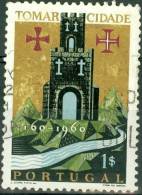 PORTOGALLO, PORTUGAL, STEMMA, COAT OF ARMS, TOMAR CITY, 1962, FRANCOBOLLO USATO, Scott 878, YT 894, Afi 881 - Used Stamps