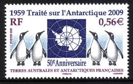 TAAF 2009 Traité Sur L´Antarctique, 50° Anniversaire** - Unused Stamps