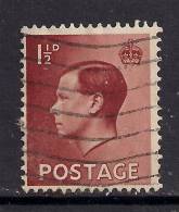GB 1936 KEV111 1 1/2d BROWN USED STAMP SG 459. ... ( D499 ) - Used Stamps