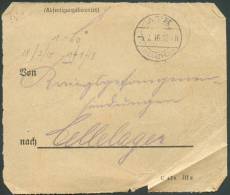 ABFERTIGUNGSBEAMTER Obl; Dc  ATH 5-7-1916 Vers Cellelager - 8486 - Autres & Non Classés
