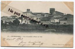 - ENTRAIGUES - Vue D'ensemble Et Hôtel De Ville, Précurseur, Bon état, 1903, écrite,  Scans. - Entraigue Sur Sorgue