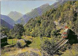 CP  A Finhaut  Vallée Du Trient Au Fond Les Aiguilles Rouges Et Les Perrons Valais Suisse Train Chemin De Fer Micheline - Finhaut