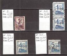 Timbre France Colis Postaux Lot 1 (DISSOCIABLE) Y&T N° 2, 41, 44 Et 45. Cote 10.85 € (vente Au Détail Possible) - Used