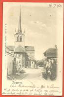 C0986 Payerne, Place De L'Eglise. Précurseur. Cachet 1901. Gaschet-Grivaz 1808 - Payerne