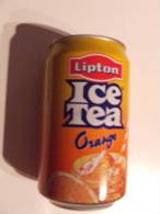 Alt199 Lattina Bibita Boite Boisson Can Drink Lata Bebida Lypton Ice Tea, Thè,  Orange Arancia 1996 - Cans