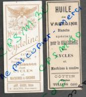 étiquettes HUILE De Vaseline Pour Le Graissage Des Cycles Et Autos à TULLINS 38 Isère - Motos