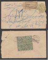 Hyderabad  State  1/2A   Postal Stationery Envelope Registered Usage   #  44293  Indien Inde India - Hyderabad