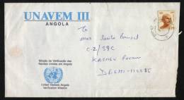 Angola  UNAVEM Indian FPO NO 1607 UN Peace Keeping Forces Cover #  44296  Indien Inde - Angola