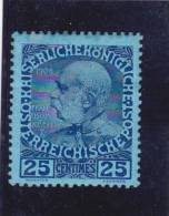 1908 POST AUF KRETA  NICHT DURCHGEFÄRBT ** - Oriente Austriaco