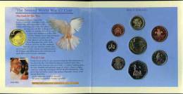 Grande-Bretagne Great Britain Coffret Officiel BU 1 Penny à 1 Pounds 1995 50 Ans De Paix KM MS119 - Mint Sets & Proof Sets