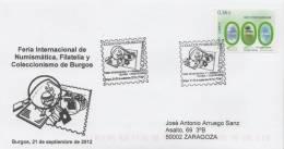 SPAIN. POSTMARK INTERNATIONAL FAIR Coin And Stamp AND COLLECTING. BURGOS 2012 - Frankeermachines (EMA)
