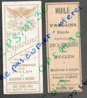 étiquettes HUILE De Vaseline Pour Le Graissage Des Cycles Et Autos à BEAUCAIRE 30 Gard - Transport